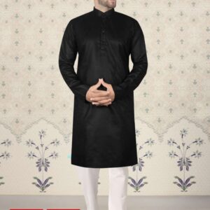 Diamond Kurta Black