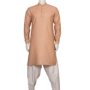 PEACH-COLORED ELEGANT DESIGN KURTA
