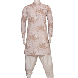 PINK COTTON PTINTED KURTA