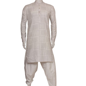 SELF PRINTED COTTON KURTA